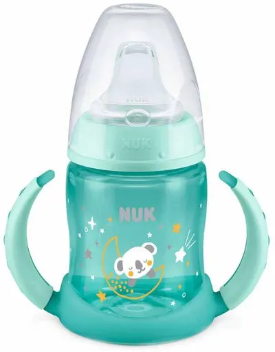 Cană de tranziție Nuk - Glow in the Dark, 150 ml, albastră