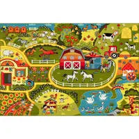 Covor pentru Copii, 200 x 300 cm, Multicolor, Kolibri Ferma 11287