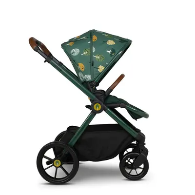 Carucior pentru copii Cosatto Giggle 4 Faraway 3 in 1 cu sezut reversibil, sasiu din aluminiu, suspensie, bara detasabila, maner telescopic, greutate admisa 25 kg