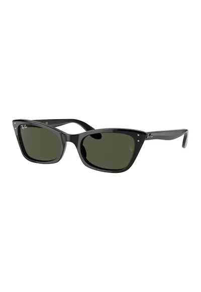 Ochelari de soare cat-eye slim - Negru