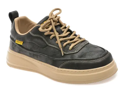 Pantofi sport GRYXX negri, 9268, din piele naturala