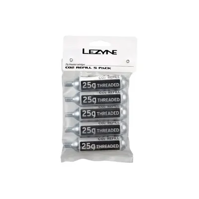 Cartușe CO2 Lezyne 20g, 5 buc., Argintiu