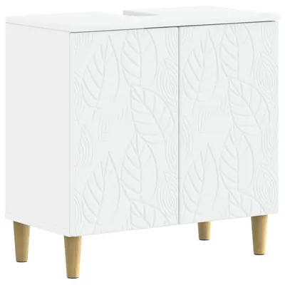 vidaXL Dulap pentru Chiuveta de Baie DELFT Alb 59,5 x 31,5 x 59 cm