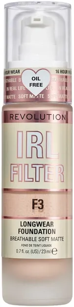 Makeup Revolution Fond de ten de lungă durată IRL Filter, F3, 23 ml