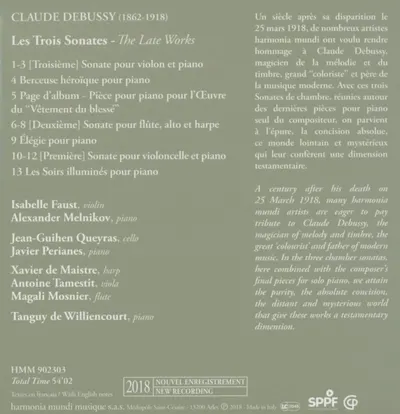 Claude Debussy: Les Trois Sonates: The Late Works