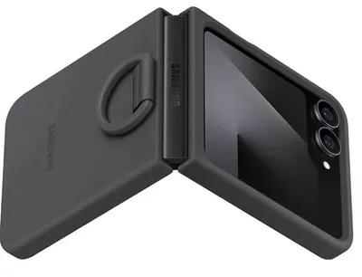 Husă Samsung - Silicone Cover, Galaxy Z Flip 6, negru