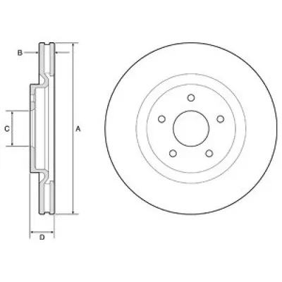 Disc frana DELPHI BG9195C