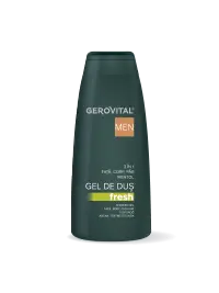 Gel De Duș Fresh 3 n 1 Cu Mentol și Parfum Marin Hidratare și ngrijire Pentru Față, Corp și Păr, Efect Răcoritor, Gerovital Men, 400 Ml