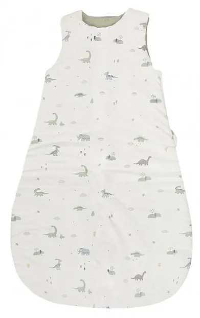 Sac de dormit Bimbidreams - Trex, 75 cm, Tog 2.5, White/Green
