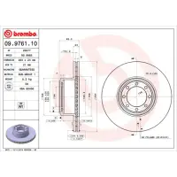 Disc frana BREMBO 09.9761.10