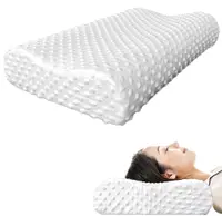 Perna cervicala ergonomica, invelis din bumbac