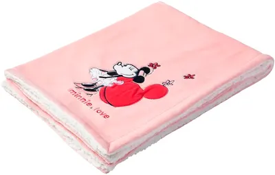 Pătură pentru bebeluși Babycalin - Disney Baby, Minnie, 75 x 100 cm