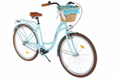 Bicicleta dama Davi Mila 28", 1 vitez, 160-185 cm, Albastru/Maro