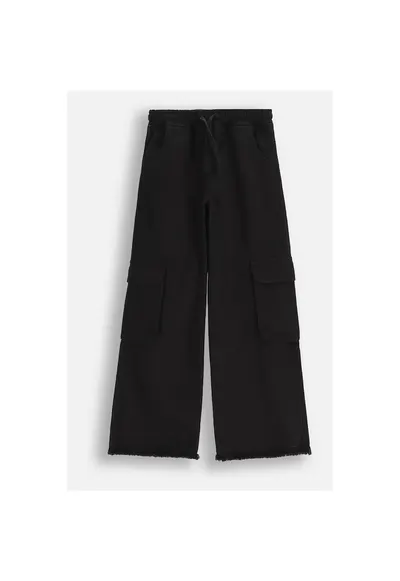 Blugi largi pentru copii - WC5119101MGJ-021 - denim/bumbac - negru