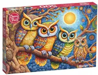Puzzle Cherry Pazzi din 500 piese - Bufnițele de lună