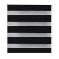 Jaluzea tip zebra, 100 x 175 cm, negru