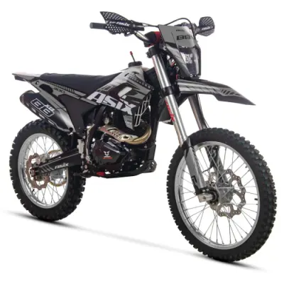 Motocicleta Cross Enduro Asix XB88 A3, 300cc, roti 21 18 , culoare negru gri, pornire electric picior