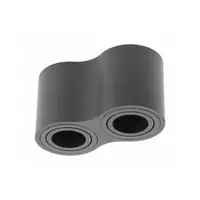 Spot - Ceiling luminaire AVEIRO DUO BIS, aluminium, 160x80x90mm, IP20, max 20W*2, round, black