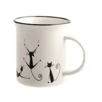 Cană din porțelan Dakls Cats Nero, 310 ml
