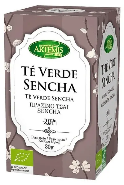 Ceai verde bio Sencha, 20 pliculețe filtrante, Artemis Bio