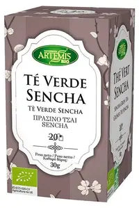 Ceai verde bio Sencha, 20 pliculețe filtrante, Artemis Bio