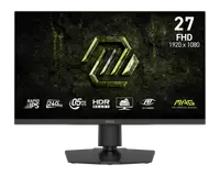 Monitor Gaming MSI MAG 272PF X24, 27", 1920 x 1080 pixeli, Black, 2 ani Garantie
