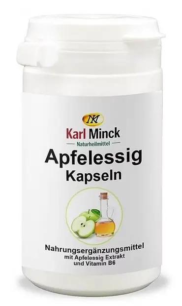 Oțet de mere, 350 mg, 60 capsule, Karl Minck