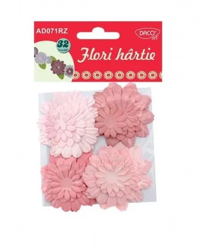Accesorii craft - Flori hartie roz