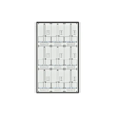 Meter box insert 3-rows, 9 meter boards / 24 Modul heights