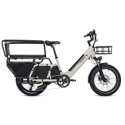Bicicletă electrică cargo compactă, SHIMANO 7 viteze, autonomie până la 100 km