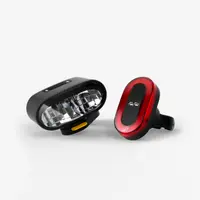 Set lumini bicicletă puternice reîncărcabile USB cu senzor de decelerare ST930