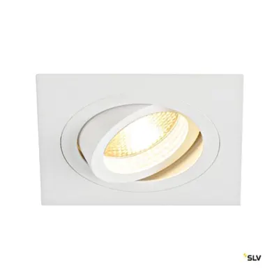NEW TRIA I GU10 downlight, pătrat, mat alb