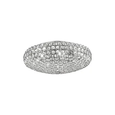 Plafoniera cu cristale incorporate in interior 7x40W Crom