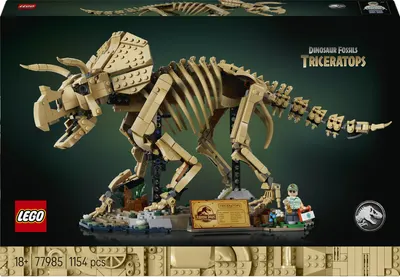 Constructor LEGO Jurassic World - Fosile de dinozauri: Triceratops (77985)