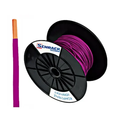Tambur cu conductor H07V-U 1,5 violet