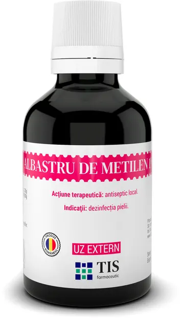 Albastru de metilen solutie, 25ml, Tis Farmaceutic