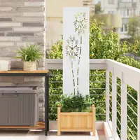 vidaXL Ecran de intimitate pentru grădină Traforaj Alb 32 x 140 cm