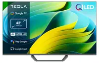 Televizor smart Tesla - Q43E665GFS, 43'', QLED, 2K, FHD, Dolby Vision, HDR10, Google TV, gri