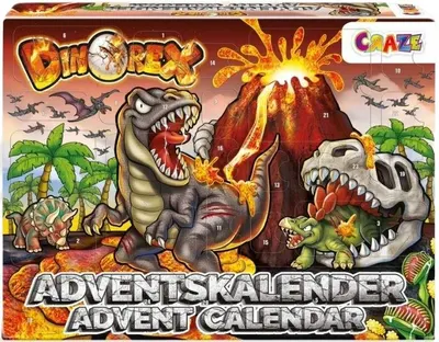 Calendarul de Advent Craze - Dinozaur, 24 piese