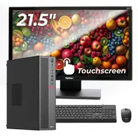 Sistem POS OptimX T5 SFF cu procesor G6400T, generatia 10a, 8Gb DDR4, 256Gb SSD, Win 11 Pro + Monitor Touchscreen OptimX Pro MY21, 21.5 inch + CADOU : Kit Tastatura + Mouse OptimX Pro KM500