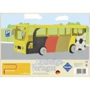 Sablon din lemn, autobuz, pentru traforaj, dimensiunea A4, Pebaro 362S