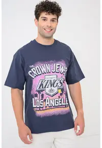’47 - Tricou din bumbac LA Kings - Albastru ultramarin/Deep Purple