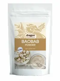 Baobab pulbere raw bio, 100g, Dragon Superfoods