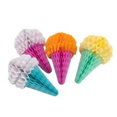 Decorațiuni hârtie pentru petreceri model înghețată (set 4 buc) - 10x17cm - Default Title