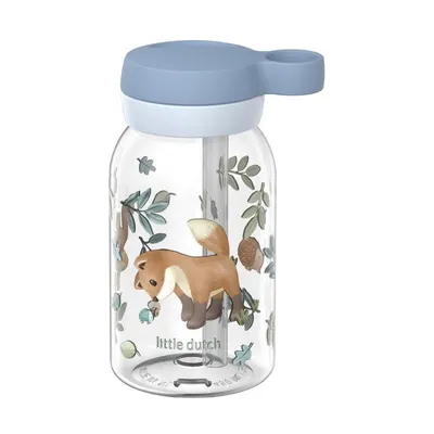 Sticlă pentru copii albastru-deschis din plastic 450 ml Forest Friends by Little Dutch – Mepal