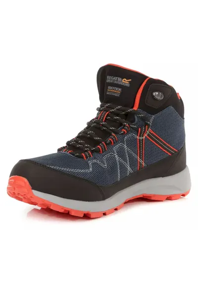 Samaris Lite Mid Moonlight Denim Orange Pantofi