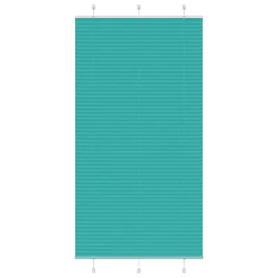 vidaXL Jaluzea plisată verde petrol 110x200 cm Lățime țesătură 109,4 cm