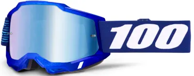 Ochelari atv cross 100% Accuri 2 2028, lentila oglinda albastra