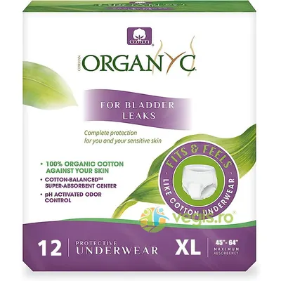 Lenjerie Intima de Protectie pentru Incontinenta Urinara Marimea XL 12buc