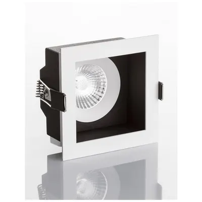 Spot OLBIA Alb & Negru Aluminiu Recessed IP44